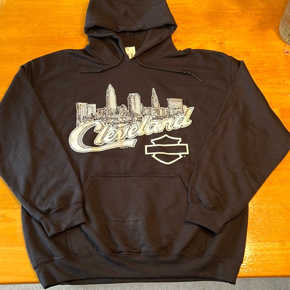 Harley Davidson Custom Cleveland Hoodie. New with tag.
